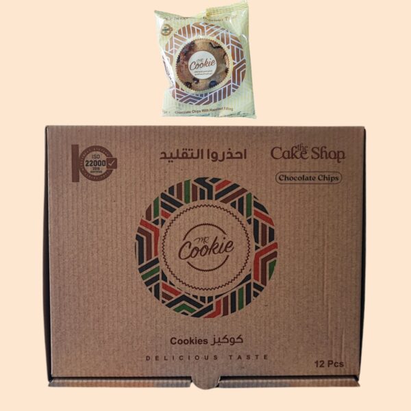 كوكيز شوب شوكلت شيب (ابيض) 12حبة